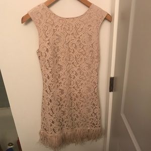 Lace mini dress